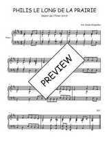 Téléchargez l'arrangement pour piano de la partition de Traditionnel-Philis-le-long-de-la-prairie en PDF